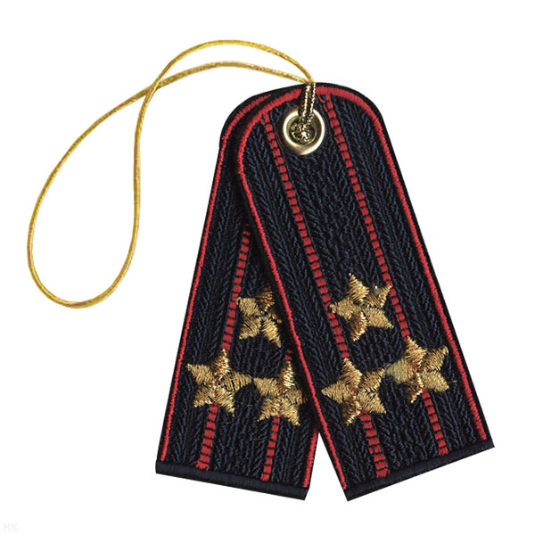 Брелок вышитый Погончики Полиция (полковник)