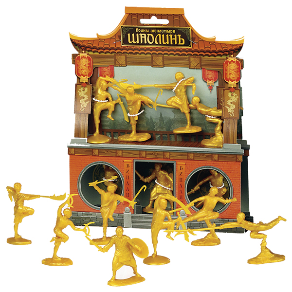 Набор игрушек пластмассовых "Воины монастыря Шаолинь" (фигурки 7 шт) арт. 12072