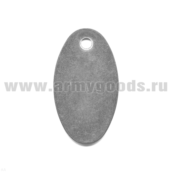 Жетон овал. (нерж. ст.) пустой