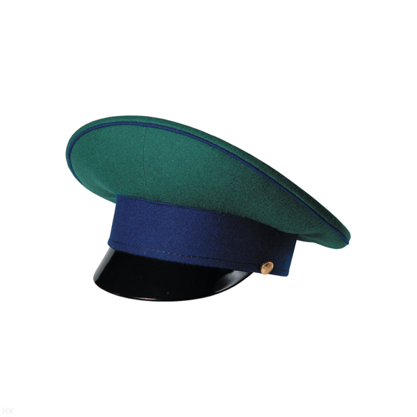 Фуражка простая ПС ФСБ зеленая с васильковым кантом