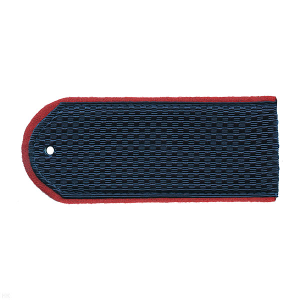 Погоны темно-синие (красн. кант) чист. Полиция (ОВД) р-р 12 см