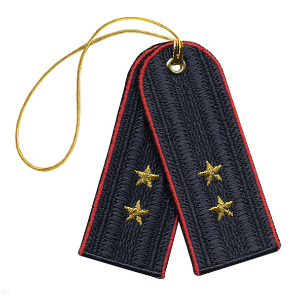 Брелок вышитый Погончики Полиция (прапорщик)