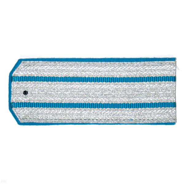 Погоны казачьи серебристые голуб. кантом с 2 голуб. просв. (терское казачество)