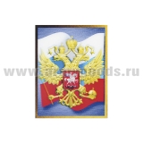 Магнит 3D Орел РФ на фоне триколора