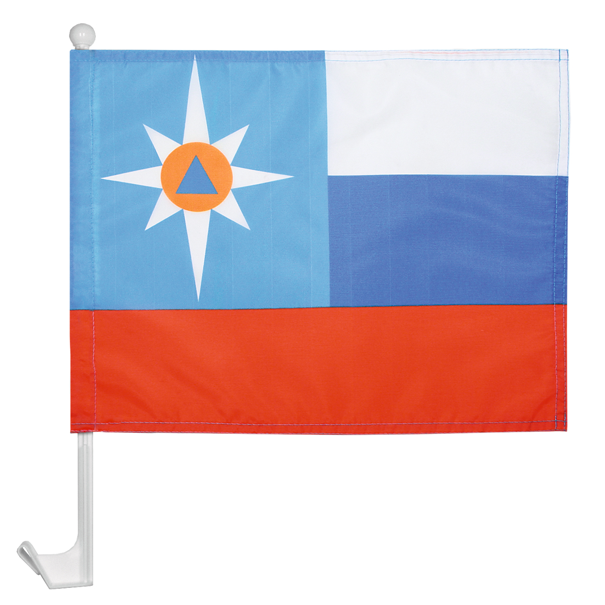 Флажок на автомобильном флагштоке МЧС (представительск.)
