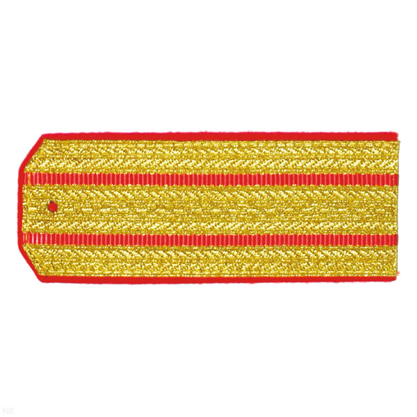 Погоны парад. зол. мет. 2 красн. пр.