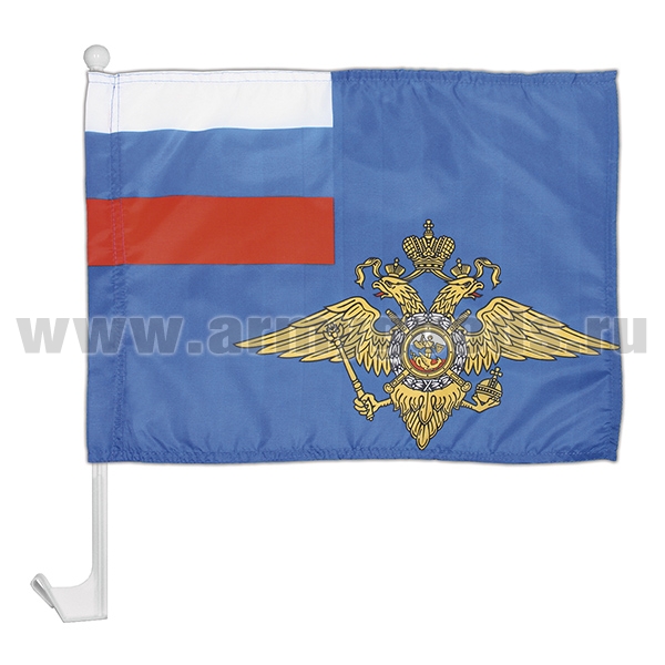 Флажок на автомобильном флагштоке МВД РФ