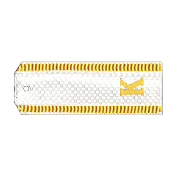 Погоны бел. курсант. «К» (на пластике)