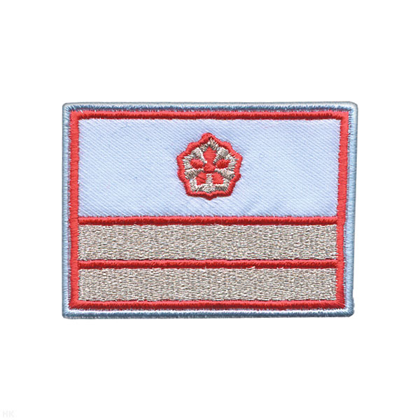 Нагрудный знак вышит. РЖД (голубой) 2 галуна 1 звезда