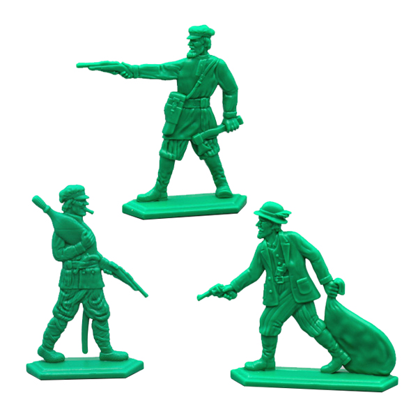 Набор игрушек пластмассовых "Контрреволюция" (фигурки 3 шт) АК80026