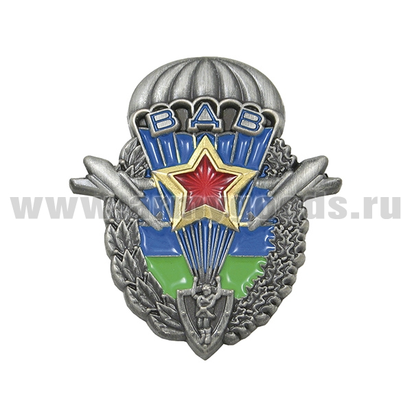 Значок мет. ВДВ (эмблема ВДВ со звездой в венке)