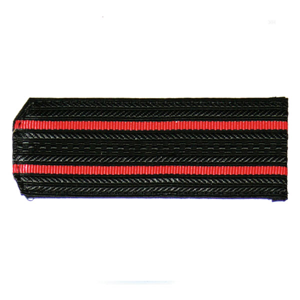 Погоны черн. 2 красн. пр.