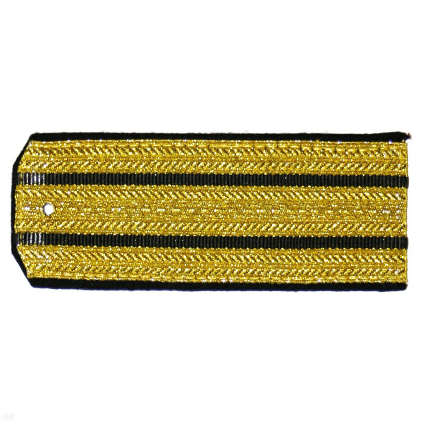 Погоны парад. зол. мет. 2 черн. пр.