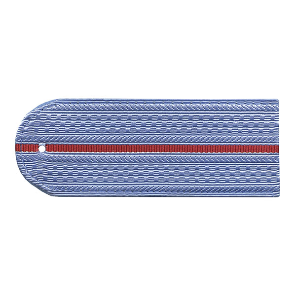 Погоны серо-голубые 1 красн. пр. без канта (Полиция на серо-голубую рубашку) нов/обр 12 см