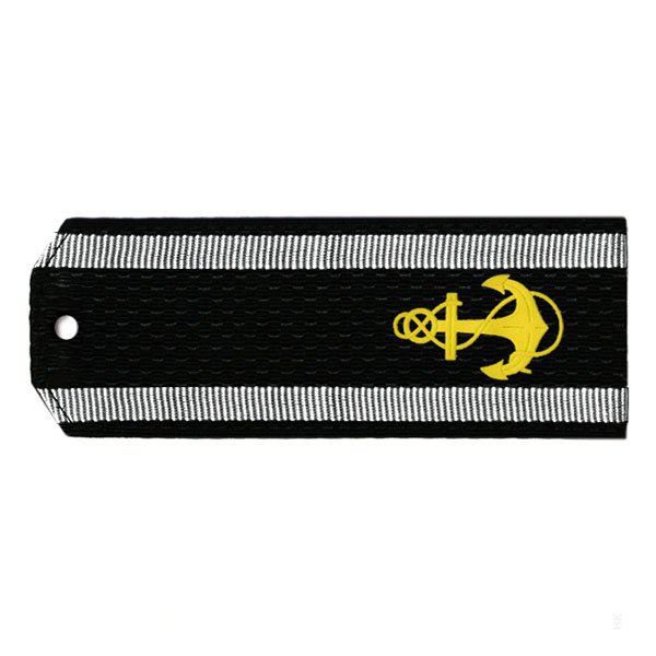 Погоны черн. курсант. ВМФ (якорь) на картоне или пластике по наличию