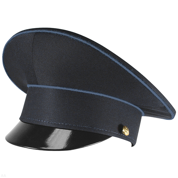 Фуражка простая Юстиция нов/обр темно-синяя с серо-голубым кантом