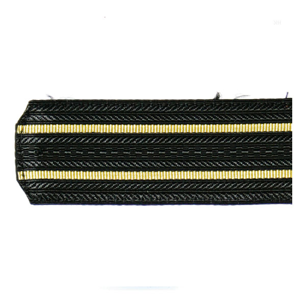 Погоны черн. 2 желт. пр. (на пластике)