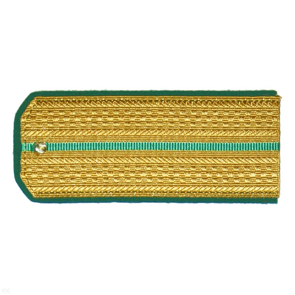 Погоны парад. зол. шелк. 1 зел. пр.