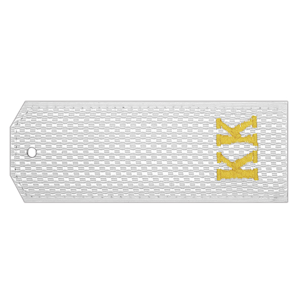 Погоны белые с вышит. желтым шелком буквами "КК" (на пластике)