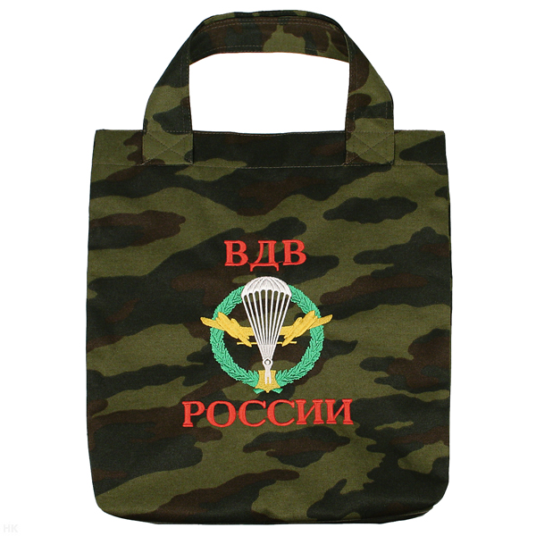 Сумка хозяйственная вышитая ВДВ России ("флора")