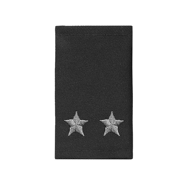 Ф/пог. черные вышит. серым (подполковник)