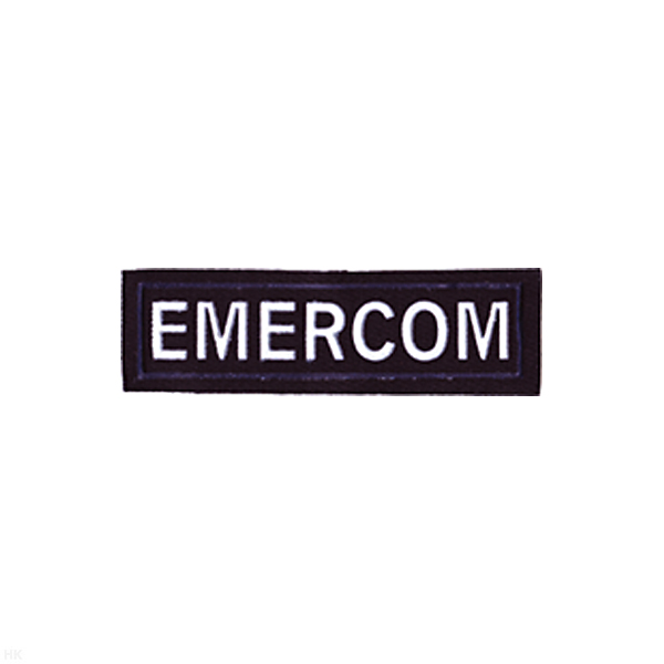 Нашивка на грудь пластизол. Emercom (2 цв.) 8 см