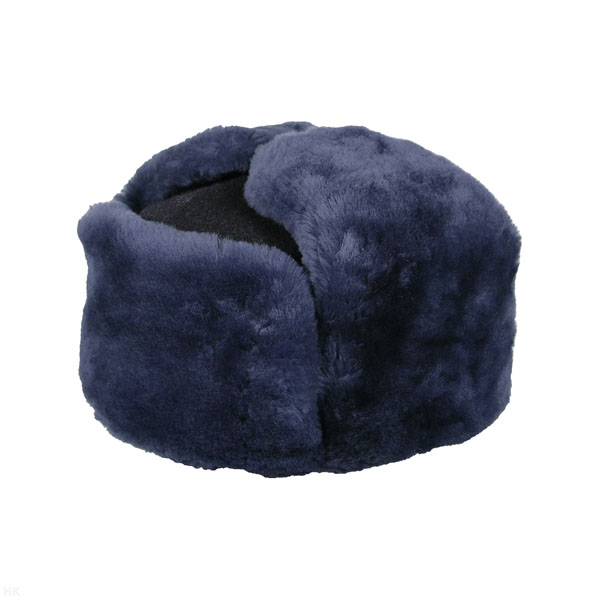 Шапка нат. мех (овчина) Полиция (синий мех, синее сукно)