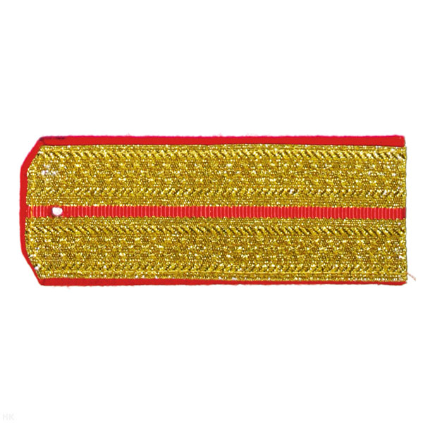Погоны парад. зол. мет. 1 красн. пр.