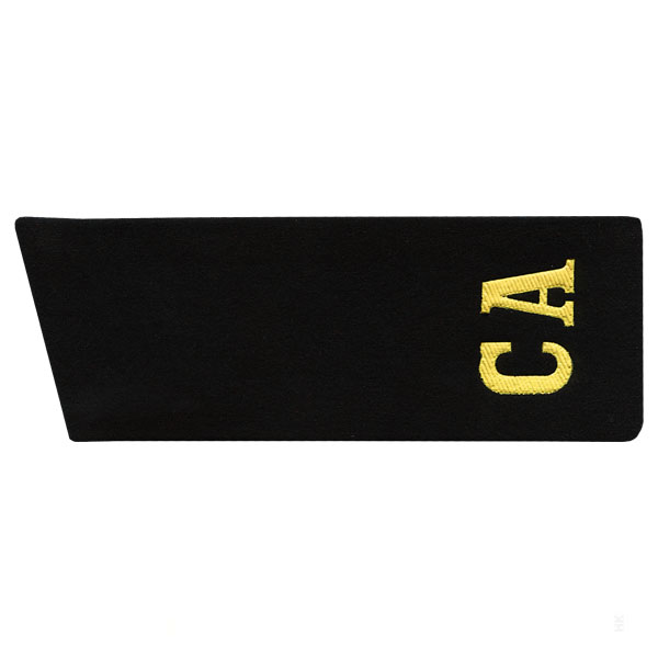 Погоны СА черное сукно (со скосом)