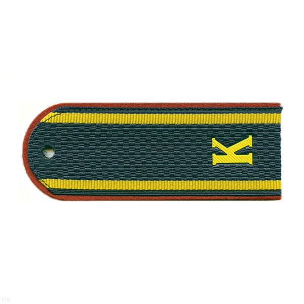 Погоны серо-син. (оранж. кант) курсант. «К» (МЧС кит.) р-р 12 см