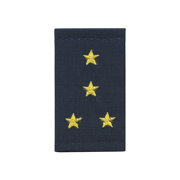 Ф/пог. Полиция темно-синие (ткань Rip-Stop) вышит. желт. (капитан) на липучке (пластик)