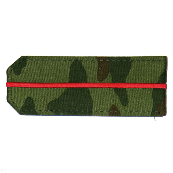 Погоны из рубаш. ткани кмф зел. с 1 вышит. красн. просв.