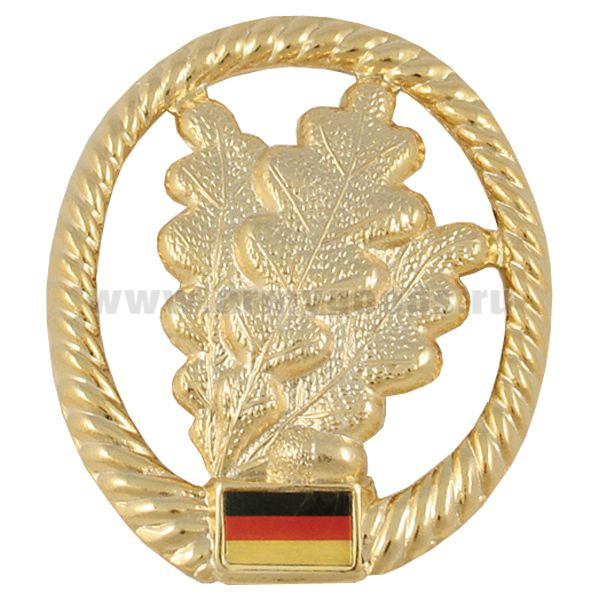 Эмблема на берет мет. Бундесвер Легкая пехота (егеря)