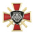 Значок мет. Лев ВВ (крест и мечи)