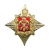 Значок мет. Герб СПб на звезде (лат.)
