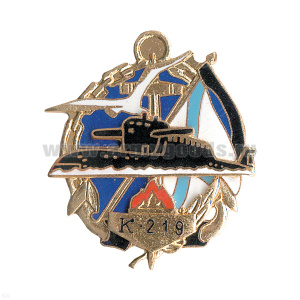 Значок мет. К-219 (серия Память) гор. эм.