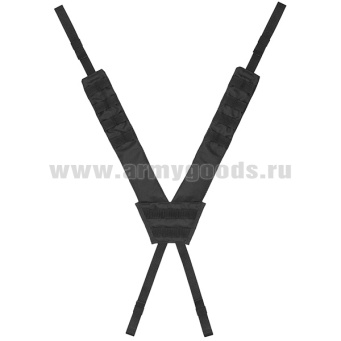 Лямки плечевые "сбруя" (для разгрузочной системы "Тактик") черные (с системой крепления "MOLLE")