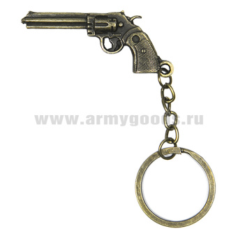 Брелок мет. Револьвер (№4)