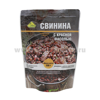 Консервы обеденные Свинина с фасолью (250 г) (готовое блюдо в фольге) до 05.2026 и ранее