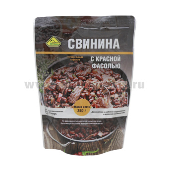 Консервы обеденные Свинина с фасолью (250 г) (готовое блюдо в фольге) до 05.2026 и ранее