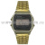 Часы наручные электронные Casio (водонепроницаемые) мет.  золотого цвета