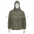 Кртк комбинированная (ткань + иск. мех) The North Face (с капюшоном) на молнии оливковая