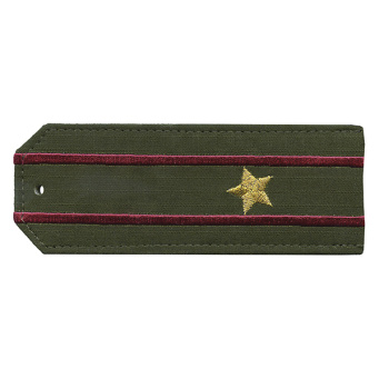 Погоны «машинная вышивка» оливк. (ткань rip-stop) c 2 вышит. краповым просв. с вышитыми звездами (майор) на костюм офисный