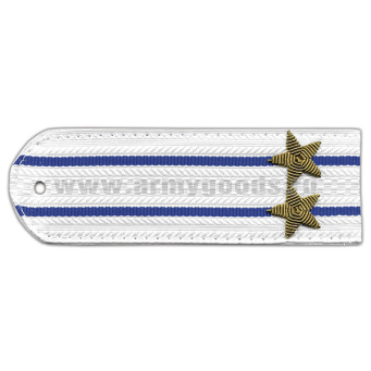 Погоны Юстиция нов/обр без канта белые вышит. канителью (подполковник)