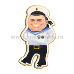 Магнит деревянный Моряк ВМФ