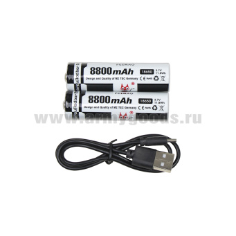Фонарь налобный (дальность свечения 1000 м) с зарядкой от USB (FA-002M/FA-003M-P50)