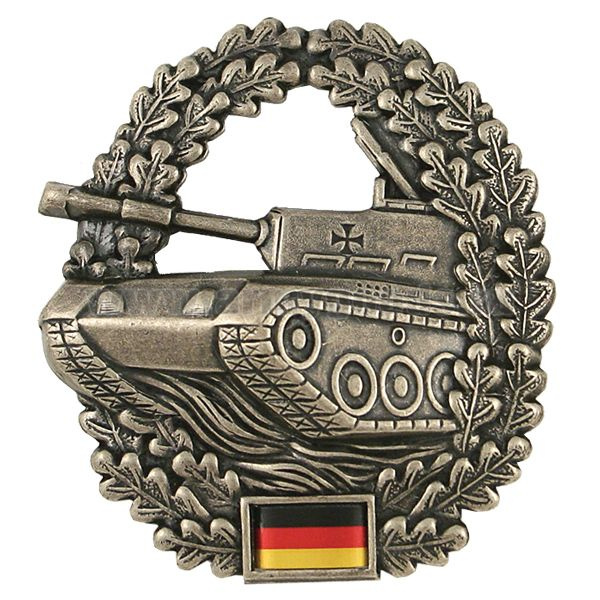 Эмблема на берет мет. Бундесвер Танковые войска