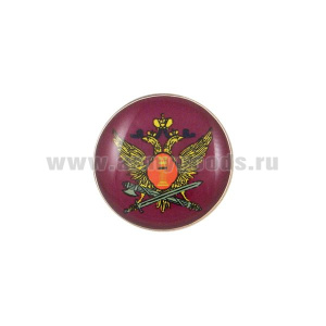 Значок мет. Орел ФСИН (мал., круглый, смола, на пимсе)