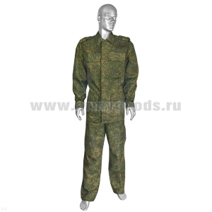 Костюм лет. Полевой (на пуговицах; погоны на плечах) "русская цифра" Юдашкин-1 (ткань Rip-Stop) р-ры с 44 по 60