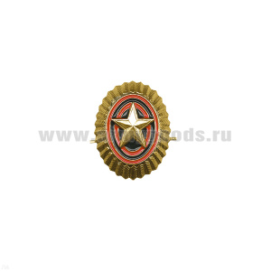 Кокарда мет. РА мал. зол. ТУ 2012 г (37 х 31 мм)